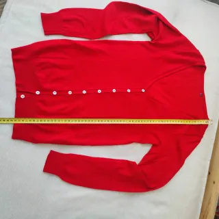 Chaqueta fina punto rojo talla XS
