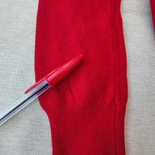 Chaqueta fina punto rojo talla XS
