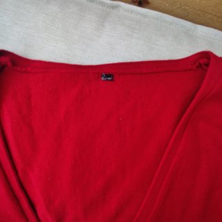 Chaqueta fina punto rojo talla XS