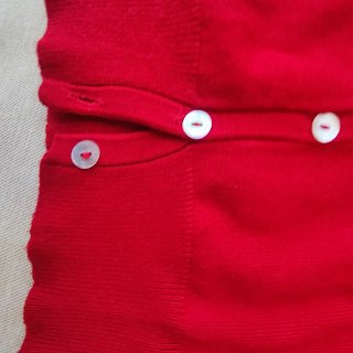 Chaqueta fina punto rojo talla XS