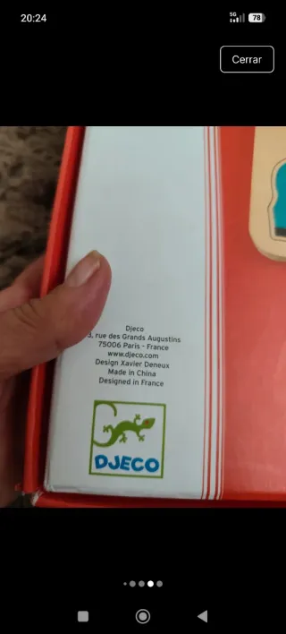 Puzzle Madera Animales Djeco 12 Meses