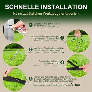 NUEVO Kit de Sujeción para Toldos 39cm SCHINTILLO