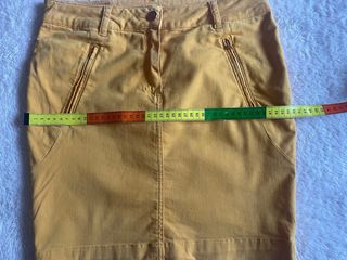 Falda Kookai Algodón Amarilla Talla M