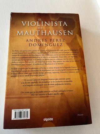 Libro El violinista de Mauthausen (Premio Ateneo)