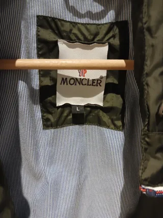 Chaqueta fina primavera Moncler hombre Verde Talla