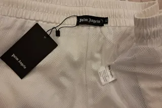 Costume Palm Angels Bianco Logo Taglia XL Shorts