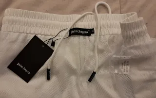 Costume Palm Angels Bianco Logo Taglia XL Shorts