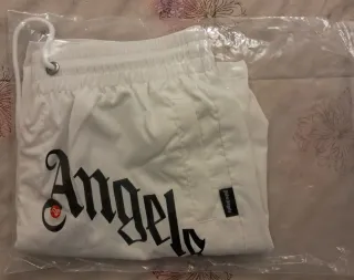 Costume Palm Angels Bianco Logo Taglia XL Shorts