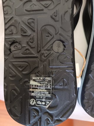 Chanclas Quiksilver Negras