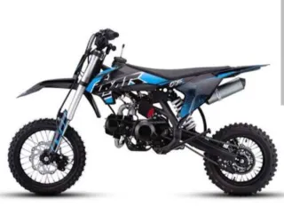 Moto Enduro/Motocross Negra y Azul