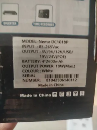 NEMO Mini DC UPS Batería Externa Router