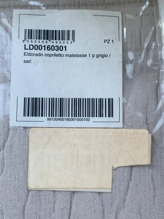 Copriletto singolo una piazza grigio Riviera