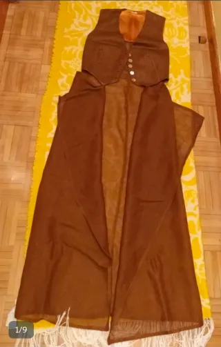 Chaleco largo marrón talla S Sin estrenar