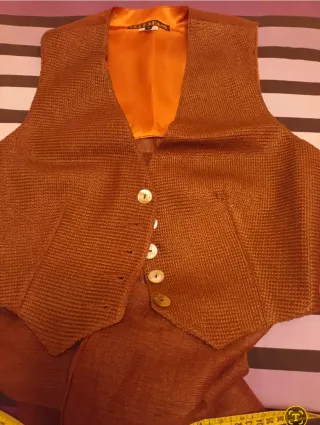 Chaleco largo marrón talla S Sin estrenar
