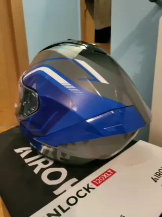 Casco Airoh Matryx Azul/Gris M