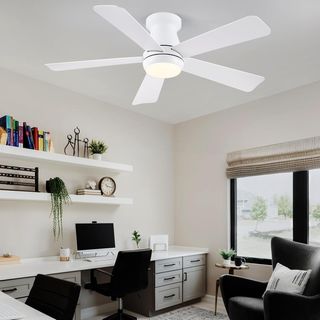 Ventilador de techo blanco silencioso