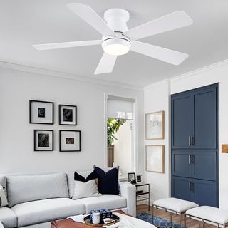 Ventilador de techo blanco silencioso