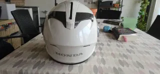 Casco Modular Moto HJC Blanco y Negro