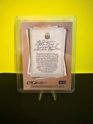 Tarjeta Topps Focus Argentina 2025 Messi