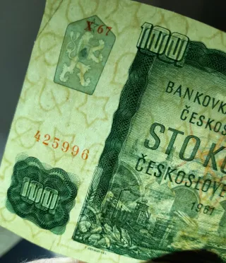 Billete Checoslovaquia 1961