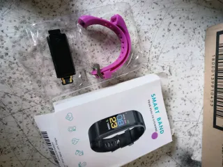 Smart Band Orologio Fitness Tracker Rosa Nero