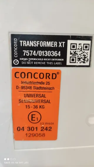 Silla coche Concord Transform Isofix 15-36kg.