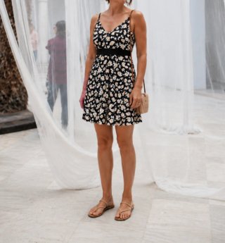 Vestido de tirantes estampado floral
