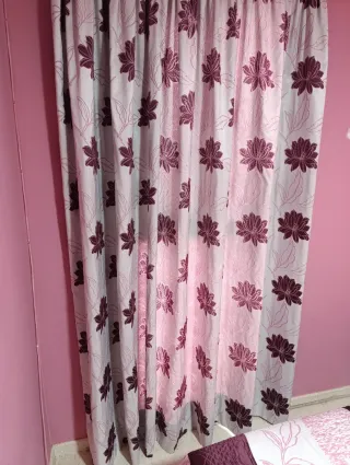 Juego de Cortinas y Colcha Floral