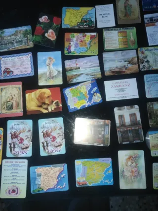 Lote calendarios antiguos años 90