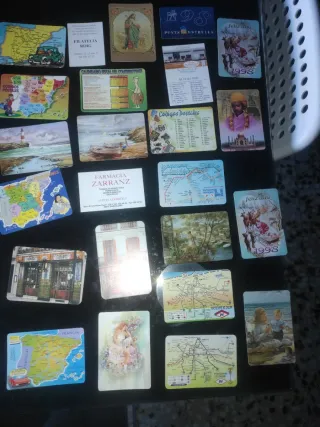 Lote calendarios antiguos años 90