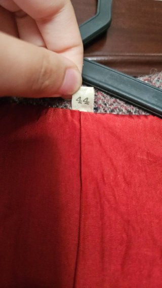 Casaco Blazer Lã Vermelho Tamanho 44