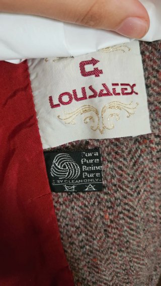 Casaco Blazer Lã Vermelho Tamanho 44