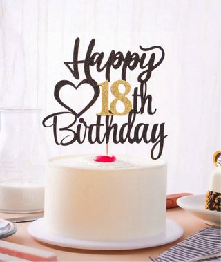 Decoración Tarta 18 Cumpleaños