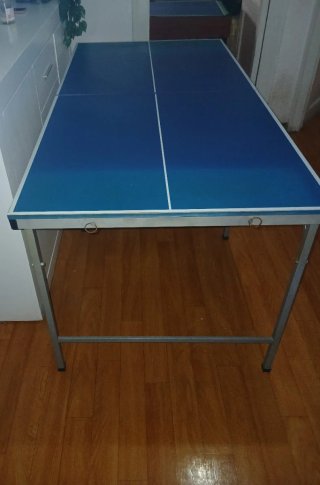 Mesa de Ping Pong Plegable Azul