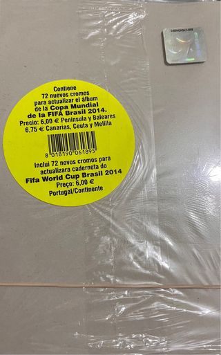 Cromos Actualización Panini Mundial Brasil 2014