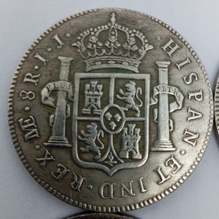🇪🇦 4 MONEDAS 8 REALES RESELLO CHELINES