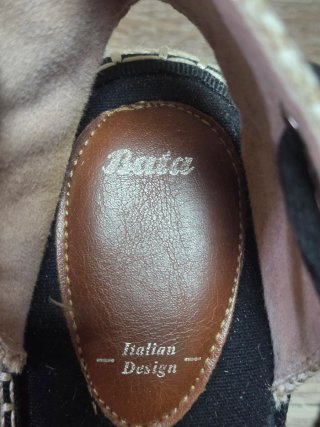 Espadrillas Bata Zeppa Nere Tg 39