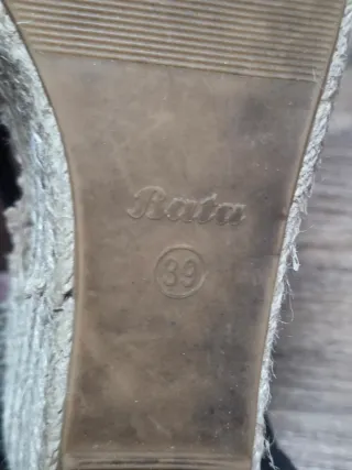 Espadrillas Bata Zeppa Nere Tg 39