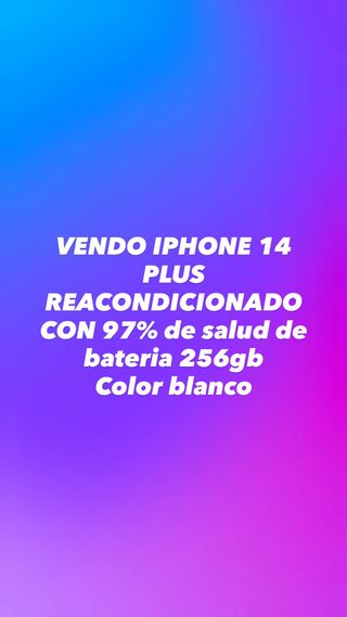 iPhone 14 Plus Ricondizionato Bianco 256GB