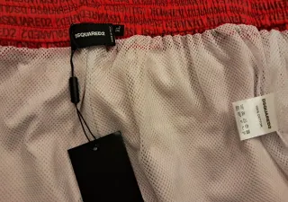 DSQUARED2 Shorts Mare Rosso Taglia XL Costume