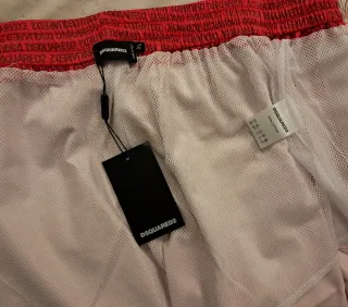 DSQUARED2 Shorts Mare Rosso Taglia XL Costume