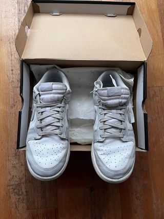 Jordan Dunk Low Gris y Blanco talla 45