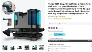 Conga 3000 Carpet&Spot Clean L Aspirador 400W