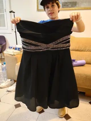 Vestido palabra de honor Blanco M