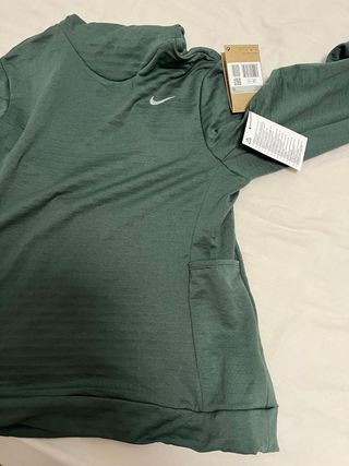 Felpa Nike nuova taglia XS Verde Collo Alto