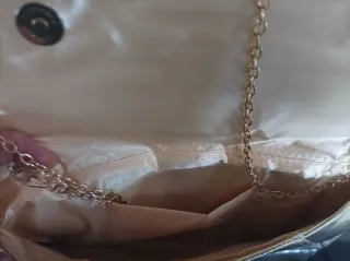 Bolso de fiesta plateado mujer