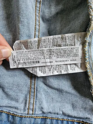 Chaqueta vaquera clásica Zara azul claro • Talla S