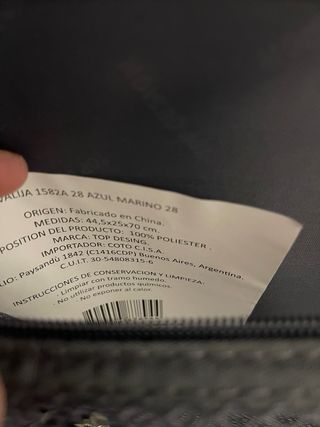 Maleta grande de viaje azul