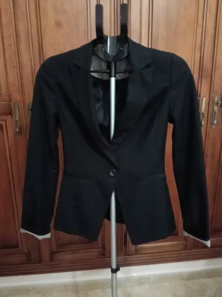 Chaqueta blazers elegante negra Talla XS