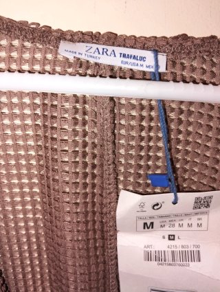 Blusa Zara M/38/10 Marrón